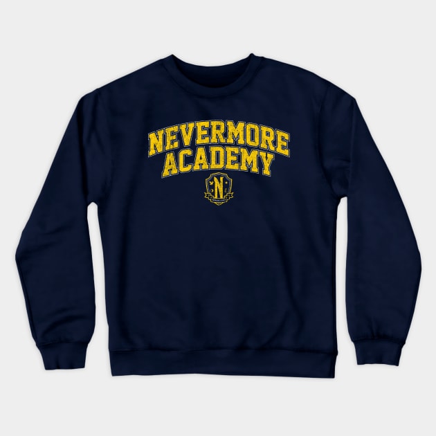 Nevermore Academy Crewneck Sweatshirt by huckblade